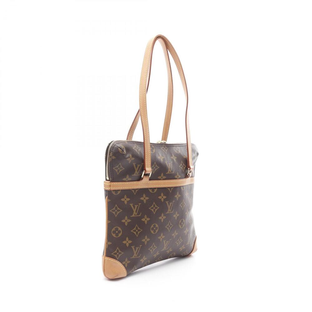Louis Vuitton Canvas Coussin Shoulder Leather Brown Bag Monogram
